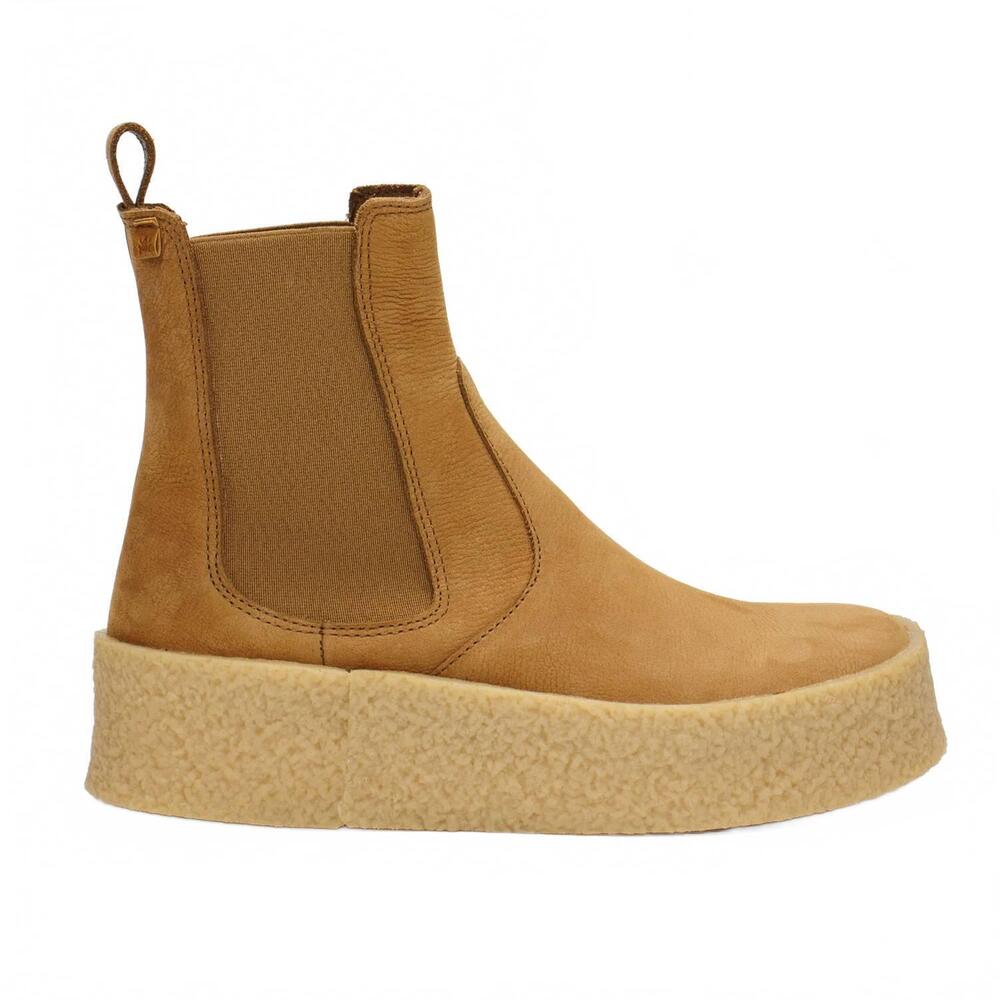 NEW EL NATURALISTA women's dolmen platform ankle boots in pleasant honey